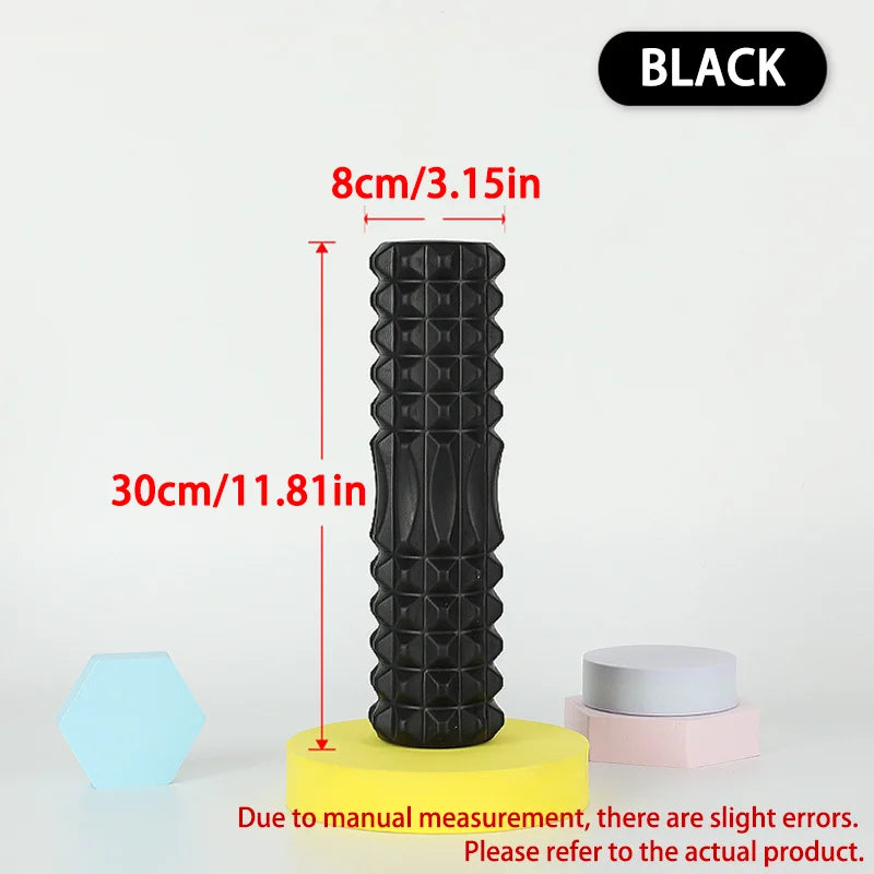 Rodillo de Espuma para Masaje Muscular 30/45 cm - Alta Densidad para Espalda, Piernas y Brazos