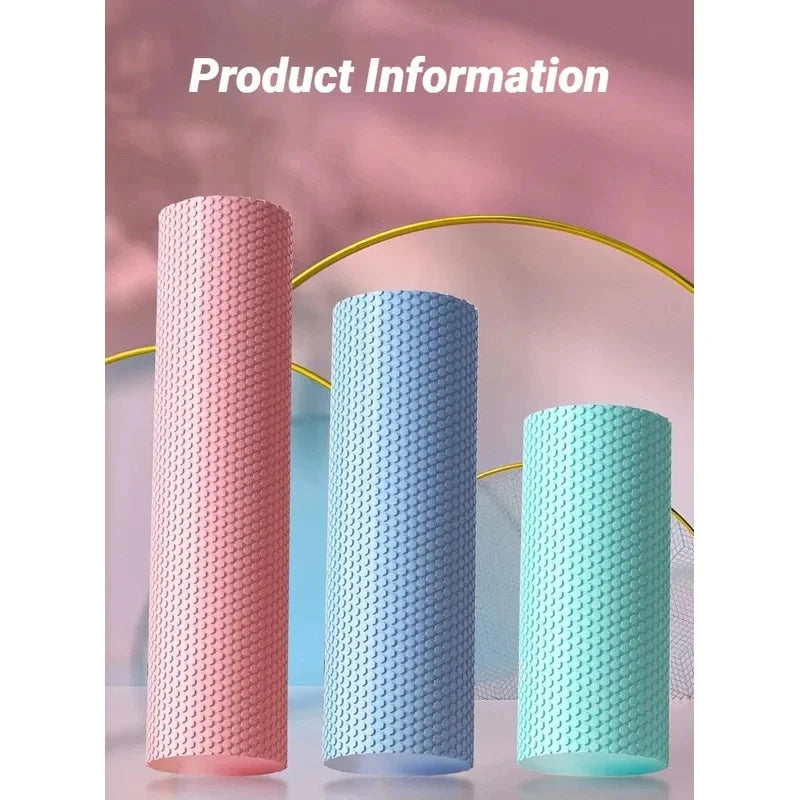 Rodillo de Espuma Hexagonal EVA para Yoga y Pilates - 10x30 cm, Ideal para Fitness en Casa